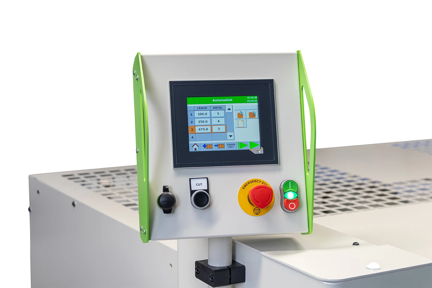 control system cutlink for cidan metal shear on white background