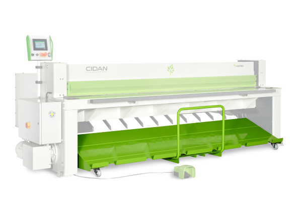 movable wagon for cidan metal shear on white background