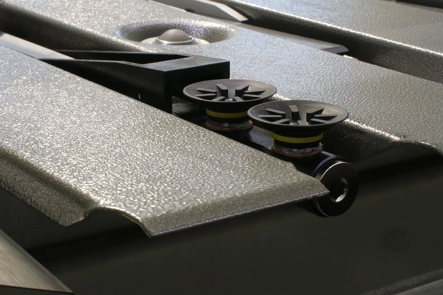 close up of vacuum gripper in the backgauge for cidan folding machines