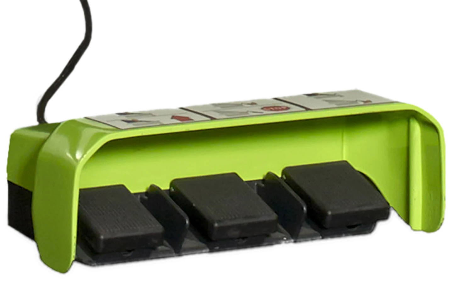 foot pedal for folding machine on white background