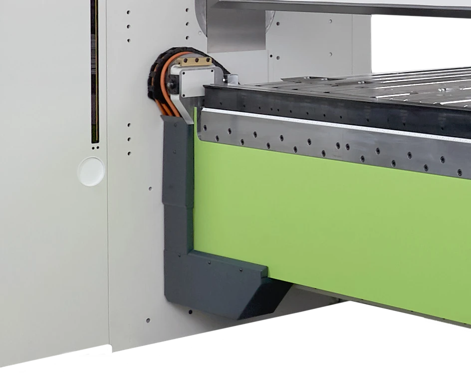 folding centre adjustment in a folding machine forma z on white background