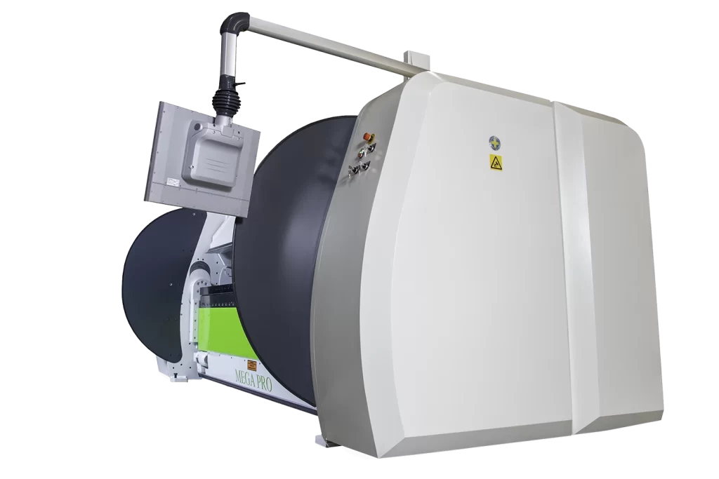 cidan megapro folding machine from the sie on white background