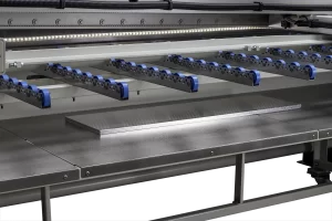 backgauge with delivery to rear for rapido ssm on white background