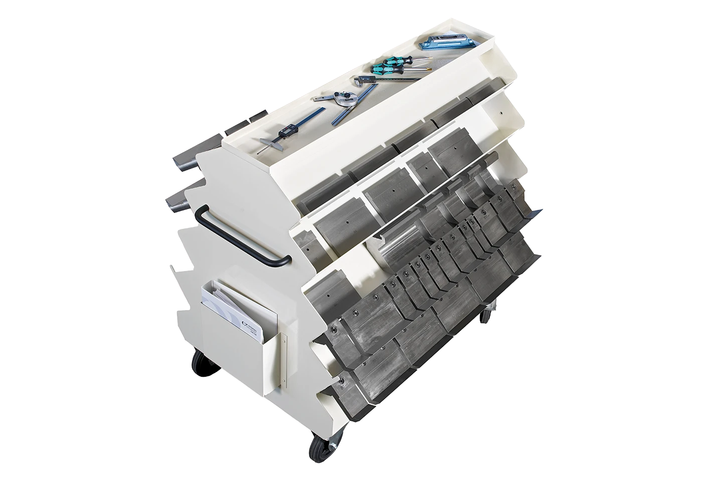 tool wagon for folding machines on white background