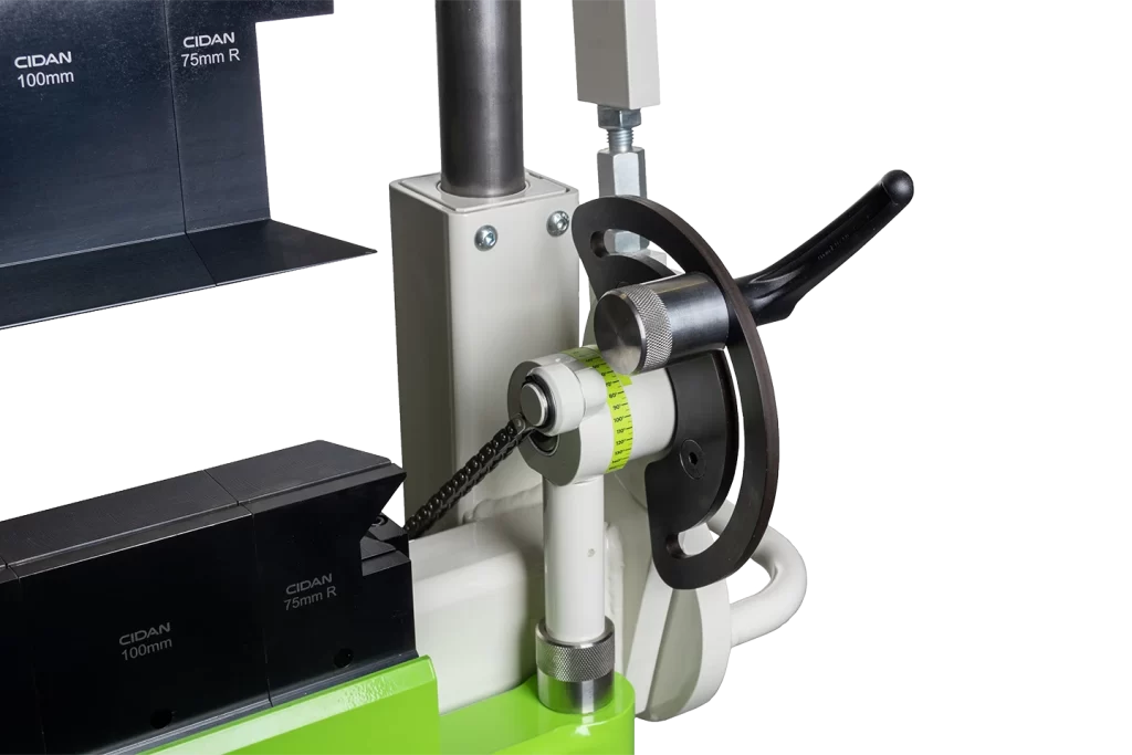 folding angle setting on manual folder mfb on white background