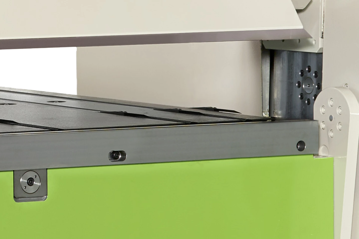 undivided folding beam tool in a folding machine forma on white background