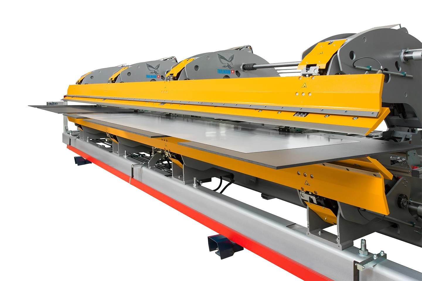 extending handling table for a thalmann double folder on white background