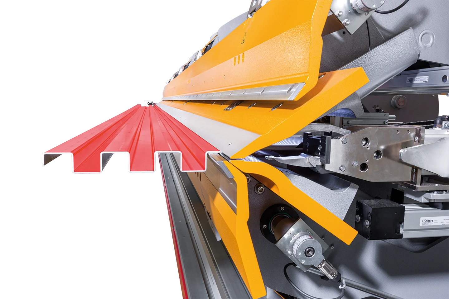 tools in hardox for thalmann bending a profile on white background