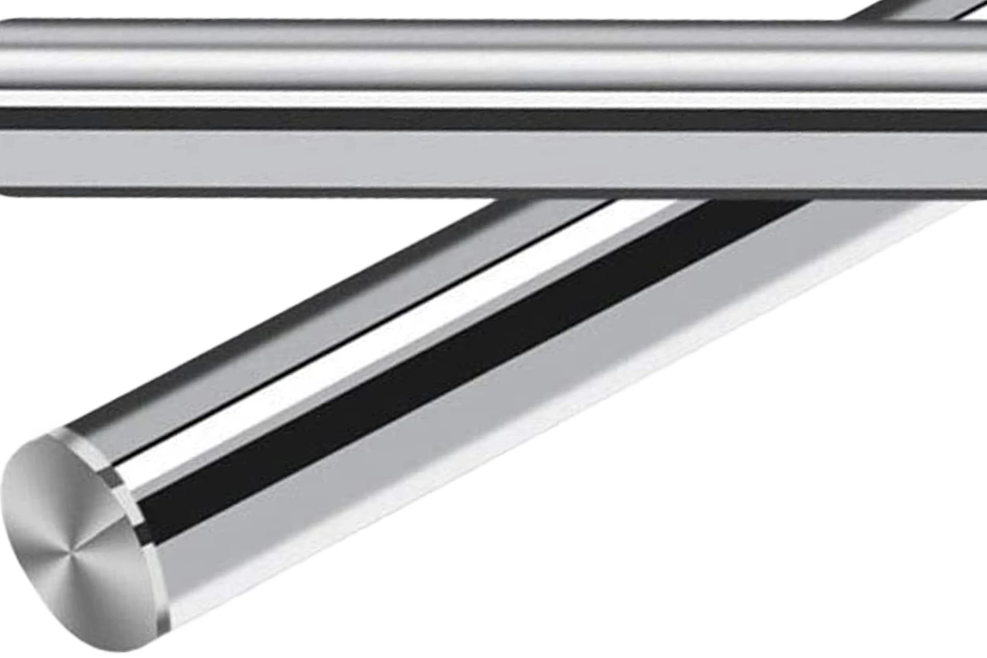 hard chromed straightening rollers for cut to length machines on white background