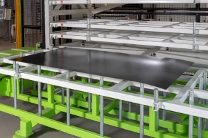 flat sheets loading in a stackmaster flat sheet storage