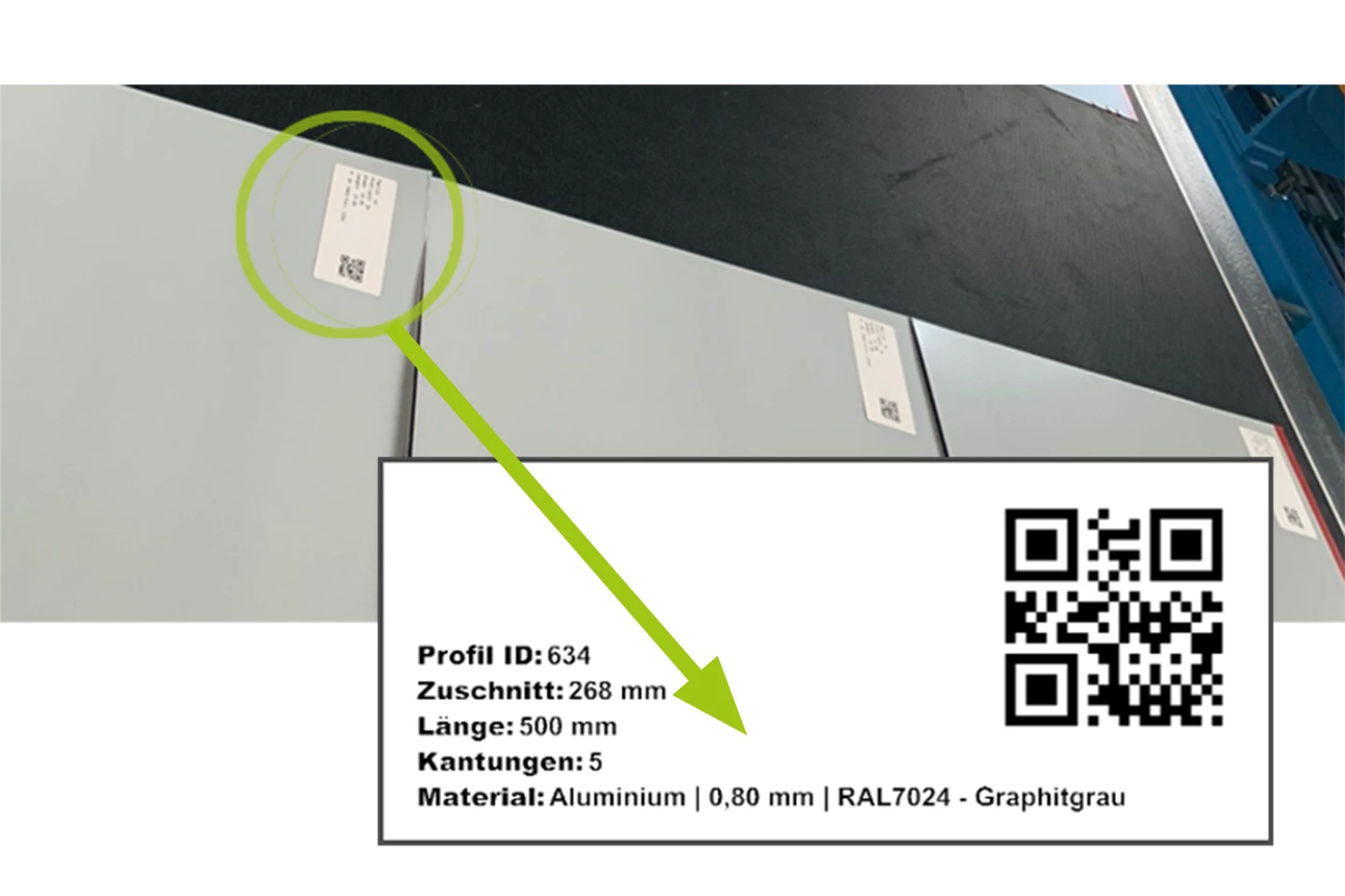 qr code with folding program for cidan folding machines