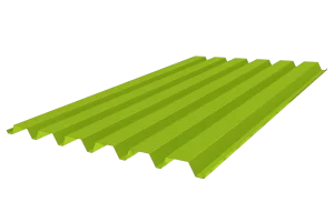 rendered sheet metal profile alp on white background