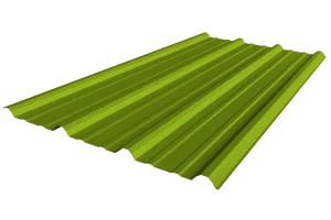 rendered sheet metal profile pbr on white background