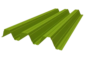 rendered sheet metal profile tr-136 on white background