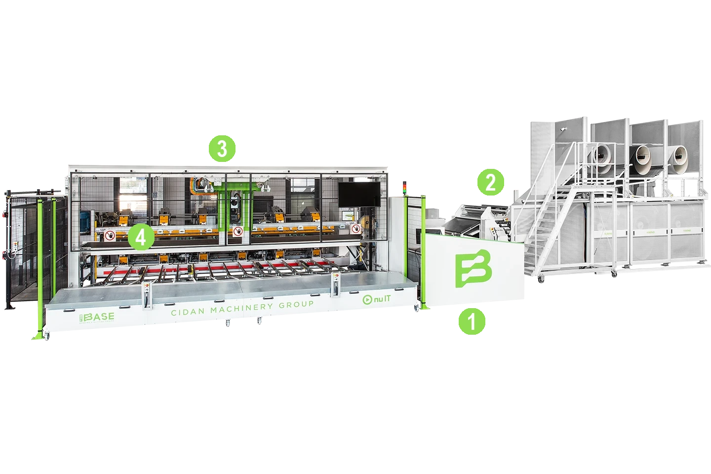 the base med förklarande siffror som talar om var de olika modulerna sitter mot vit bakgrund